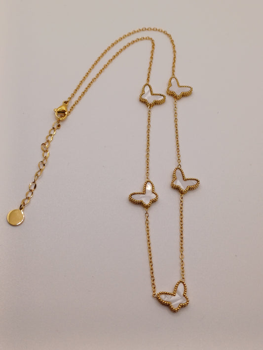 Collana farfalle gold