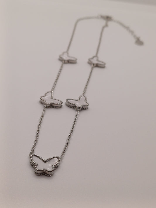 Collana farfalle silver
