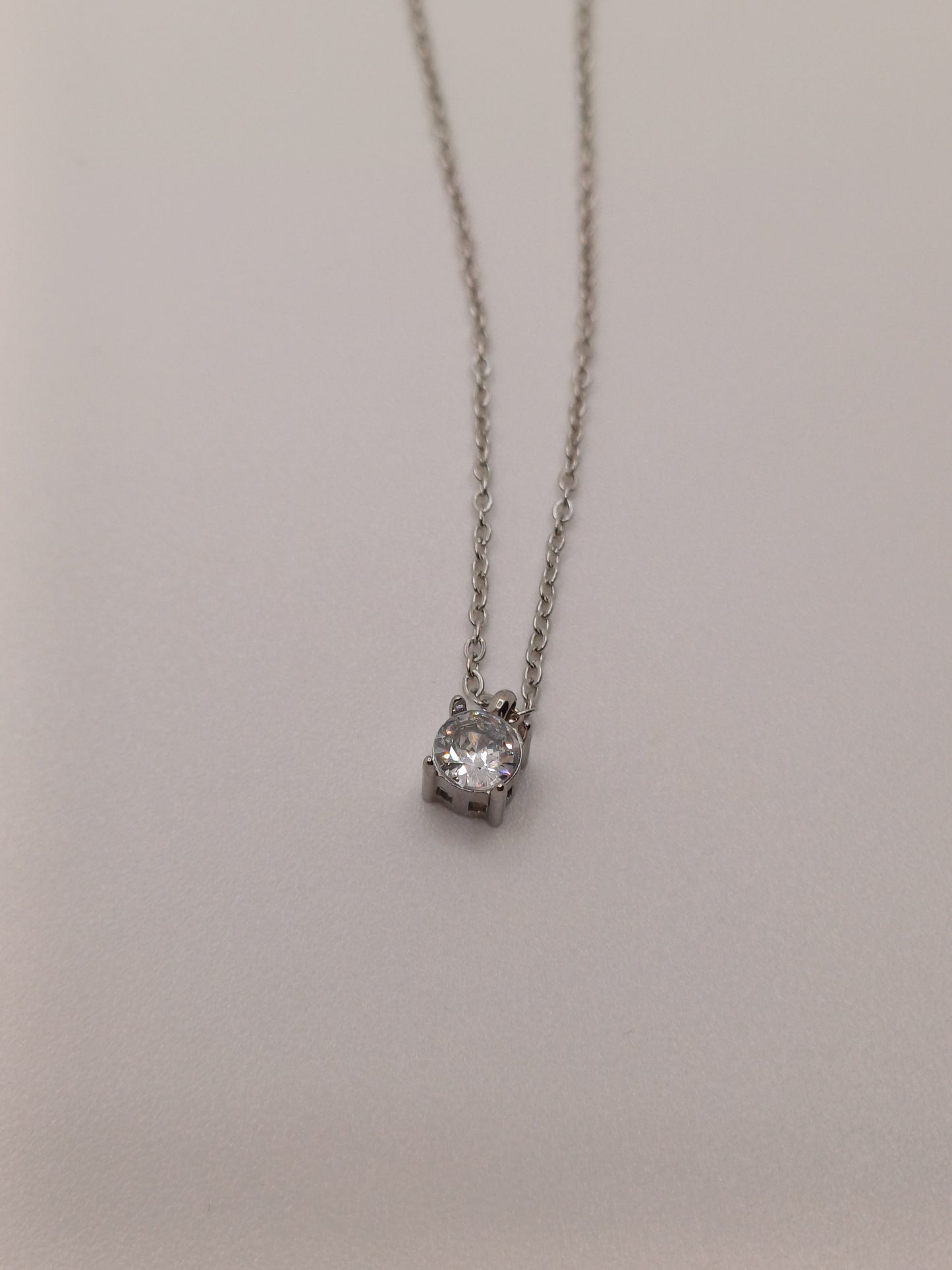 Collana punto luce silver
