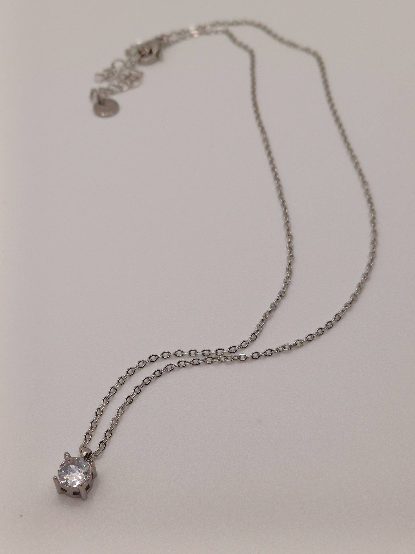 Collana punto luce silver