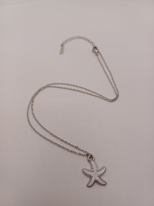 Collana stella marina silver