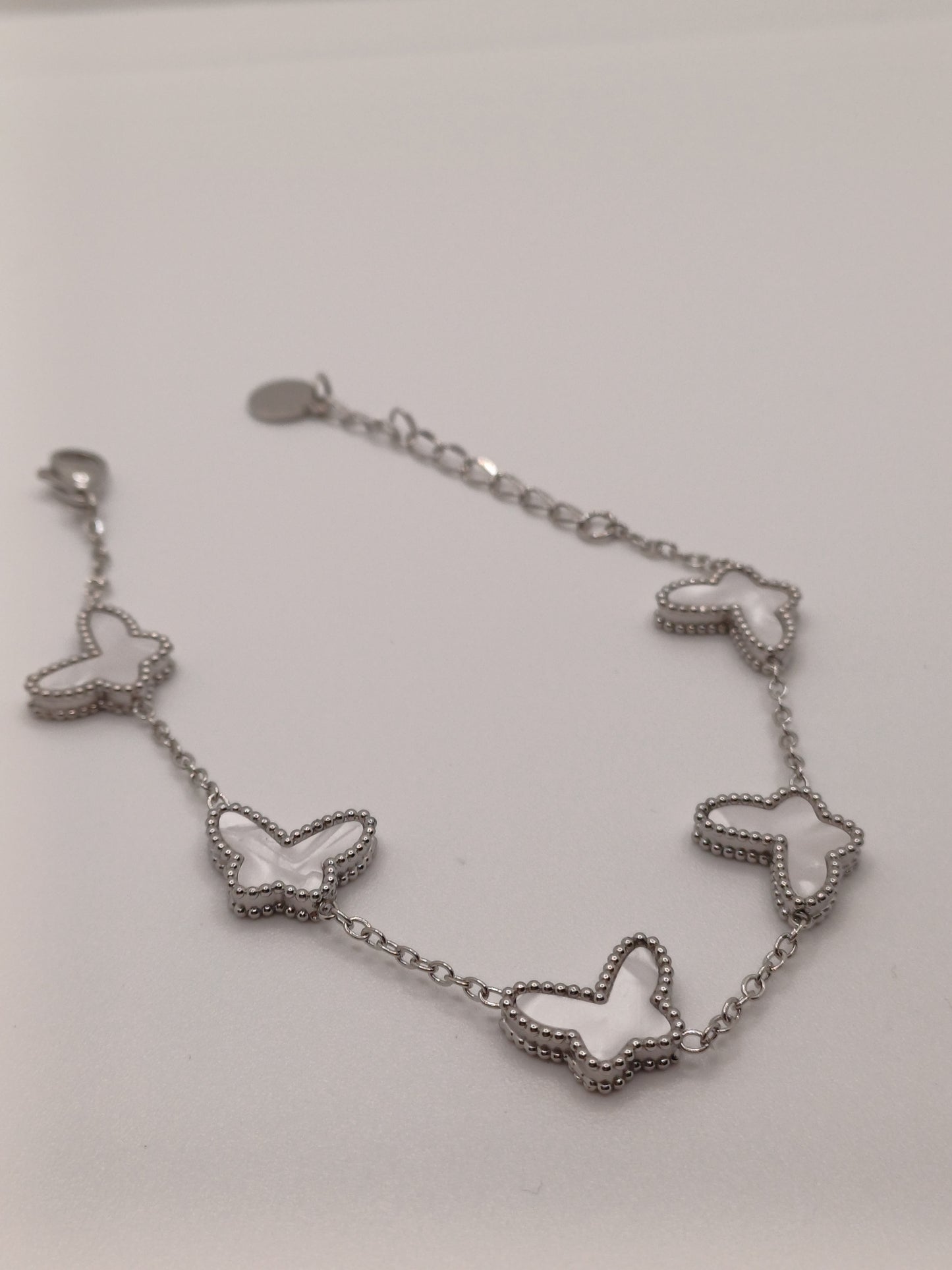 Braccialetto farfalle silver