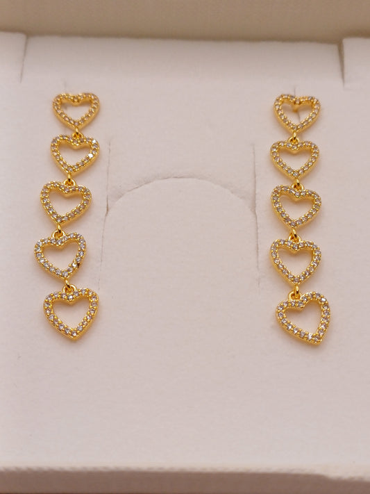 Orecchini cuoricini gold