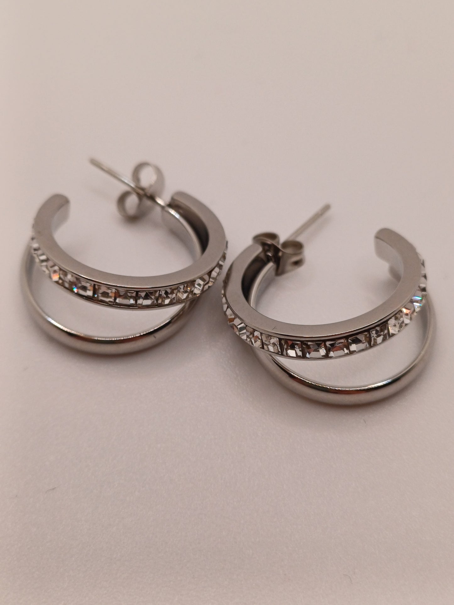 Orecchini brillantini silver