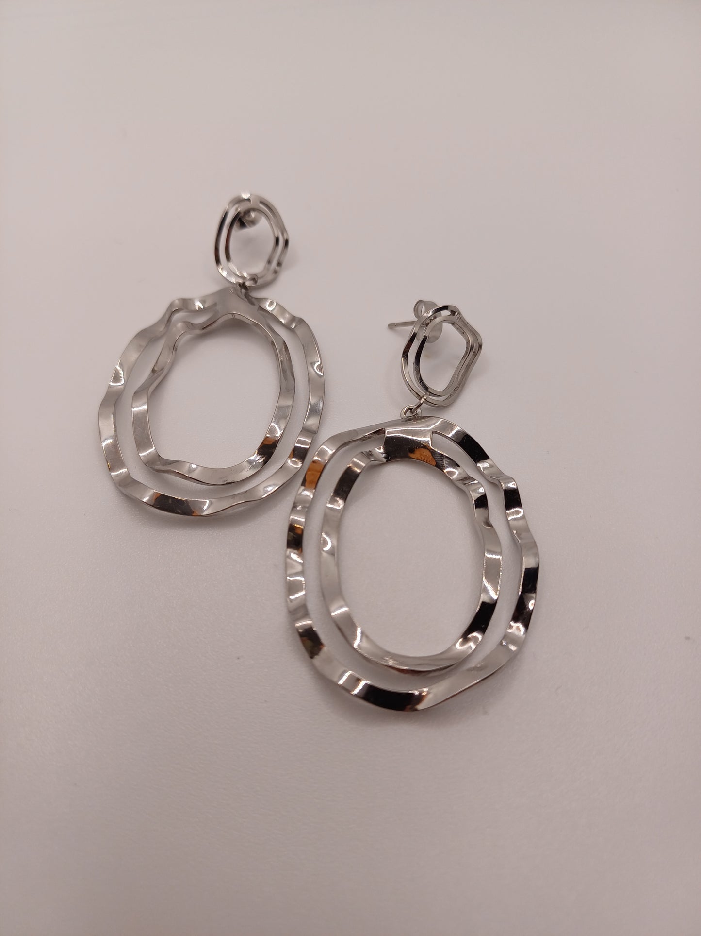 Orecchini onda silver