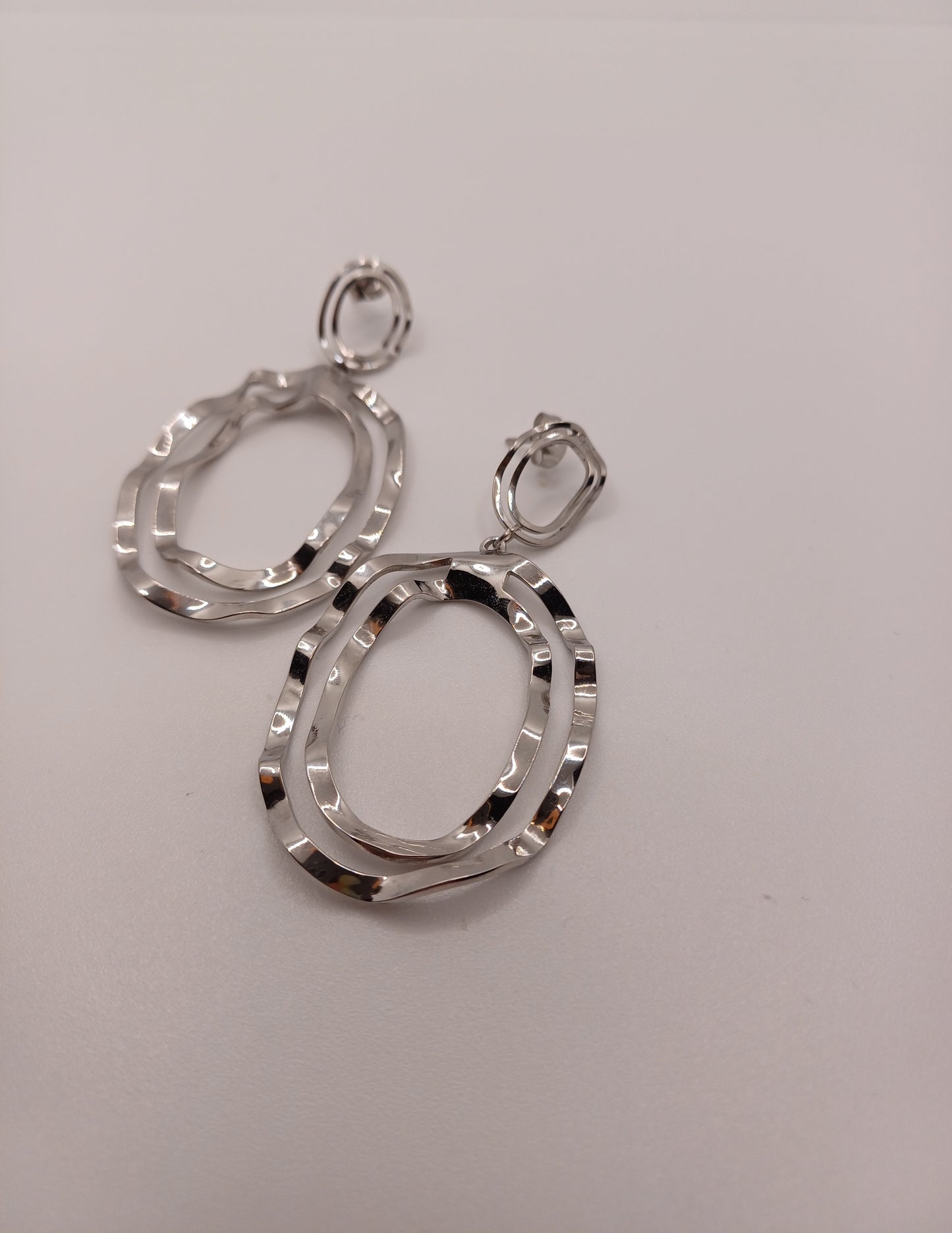 Orecchini onda silver