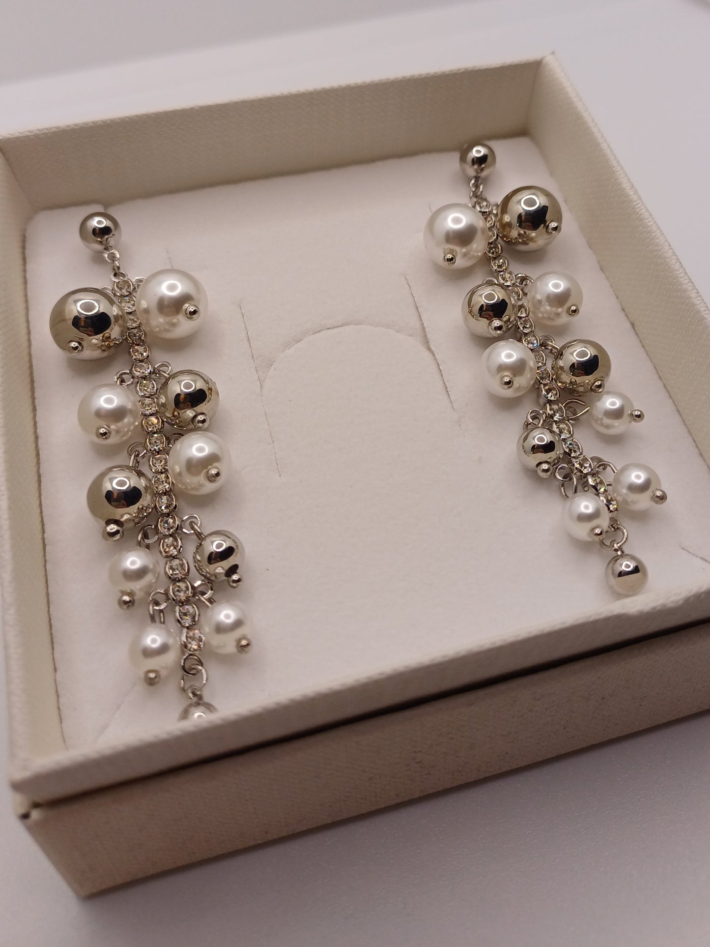 Orecchini cascata di perle