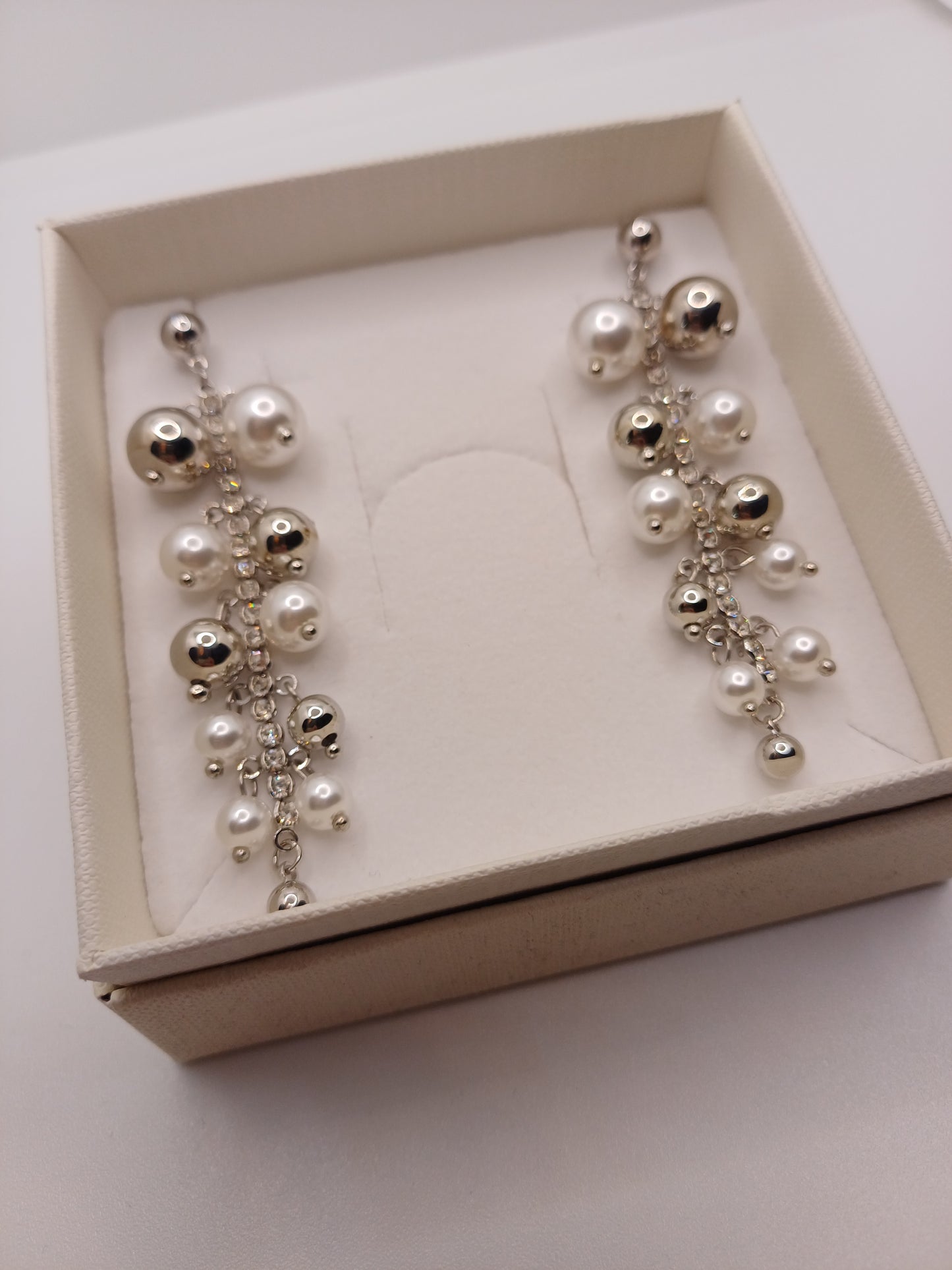 Orecchini cascata di perle