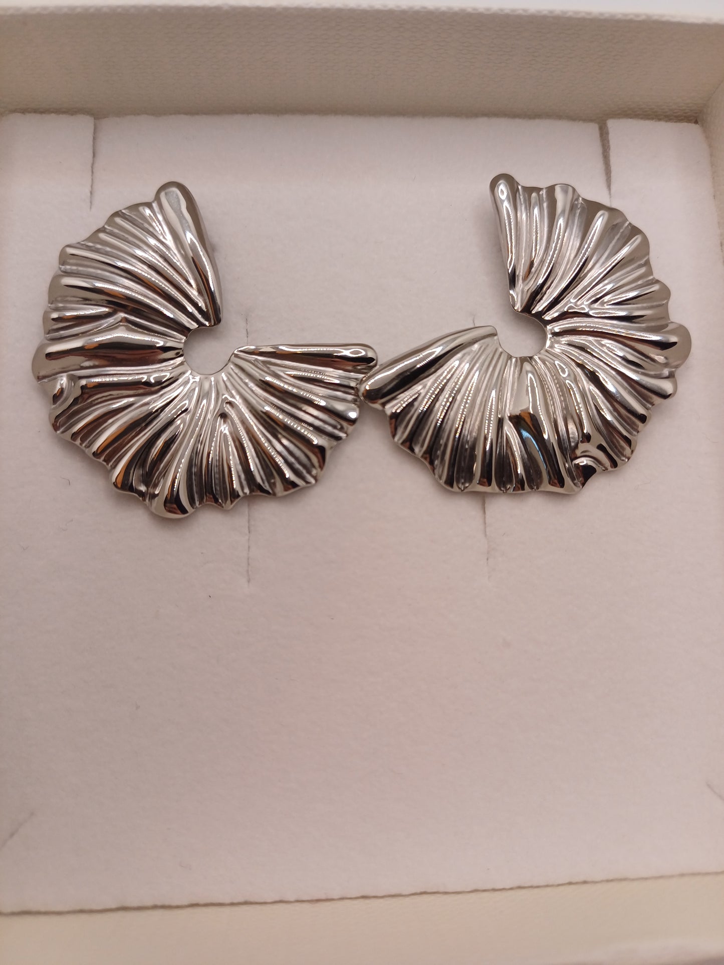 Orecchini ventaglio silver