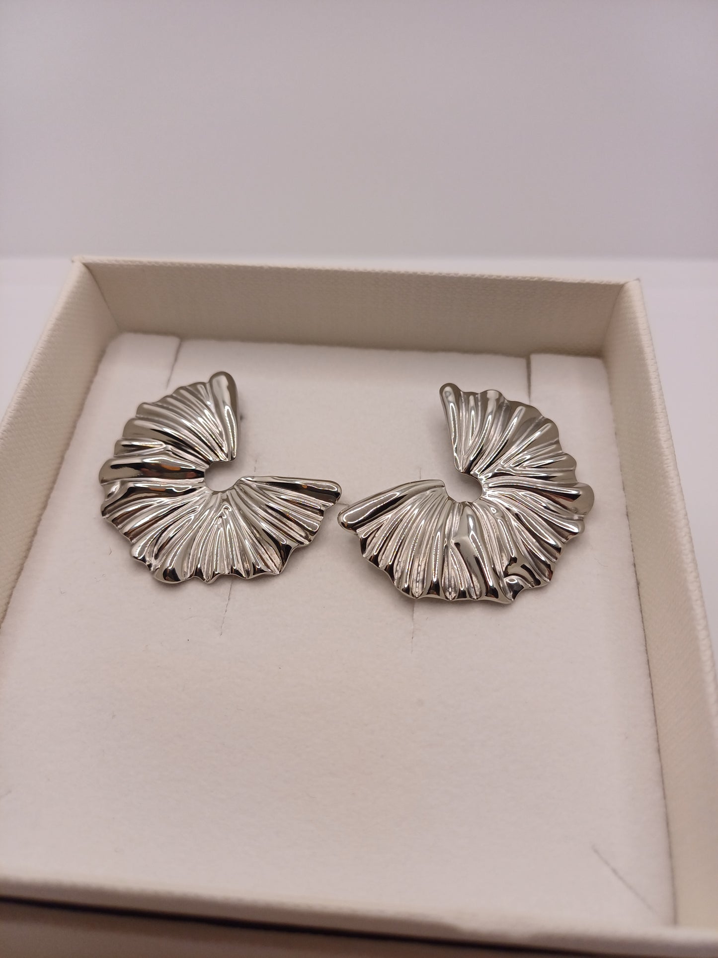 Orecchini ventaglio silver