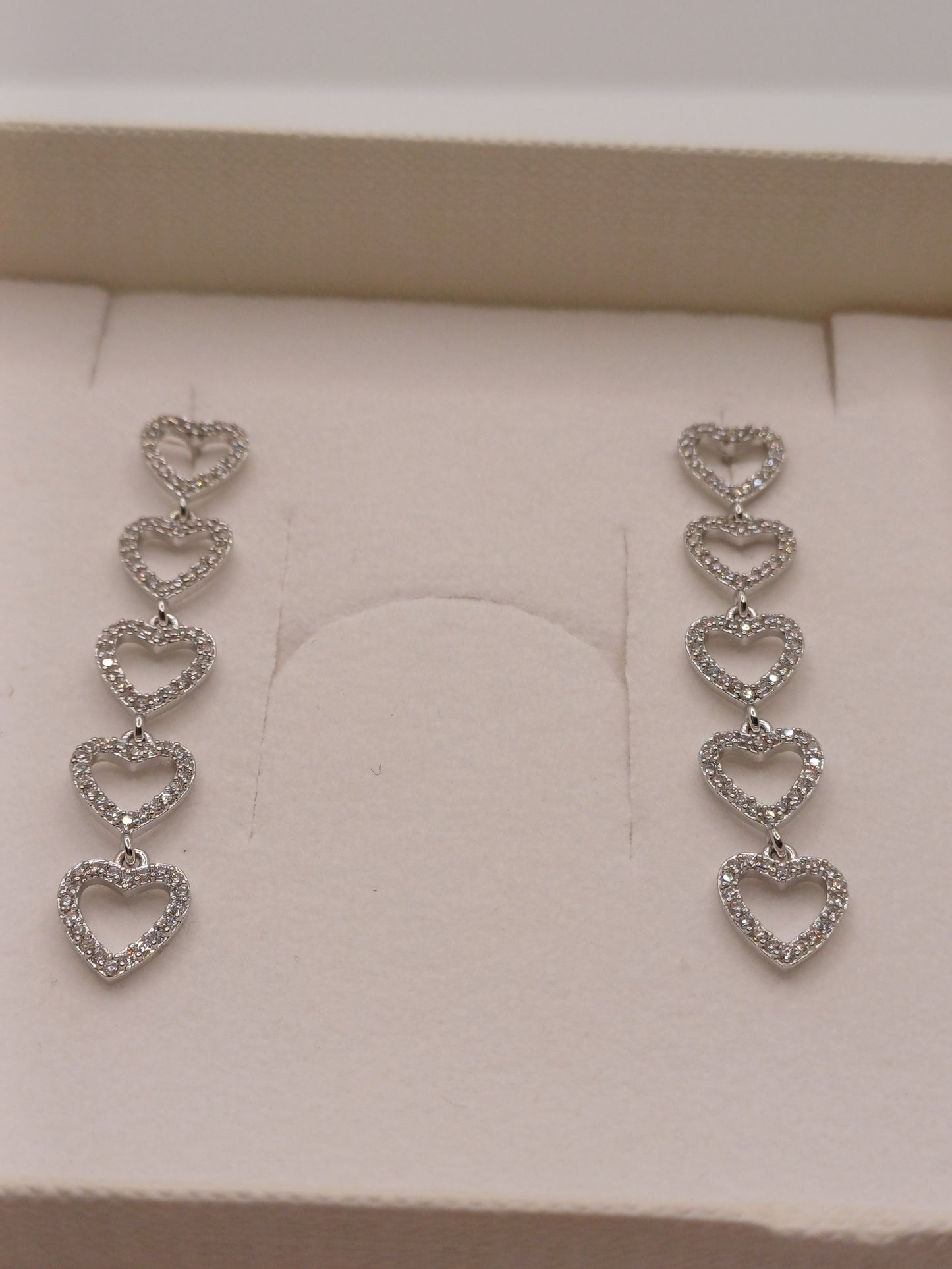 Orecchini cuoricini silver