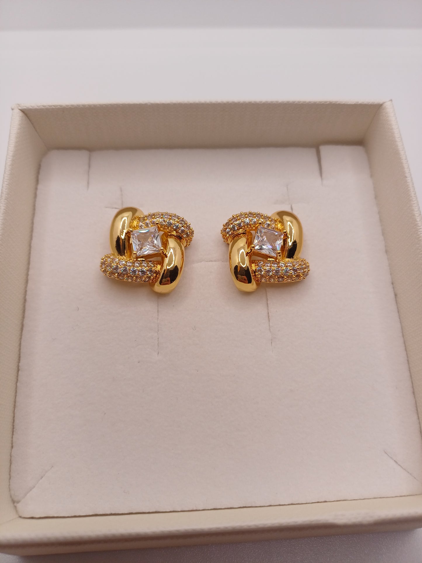 Orecchini quadrati gold