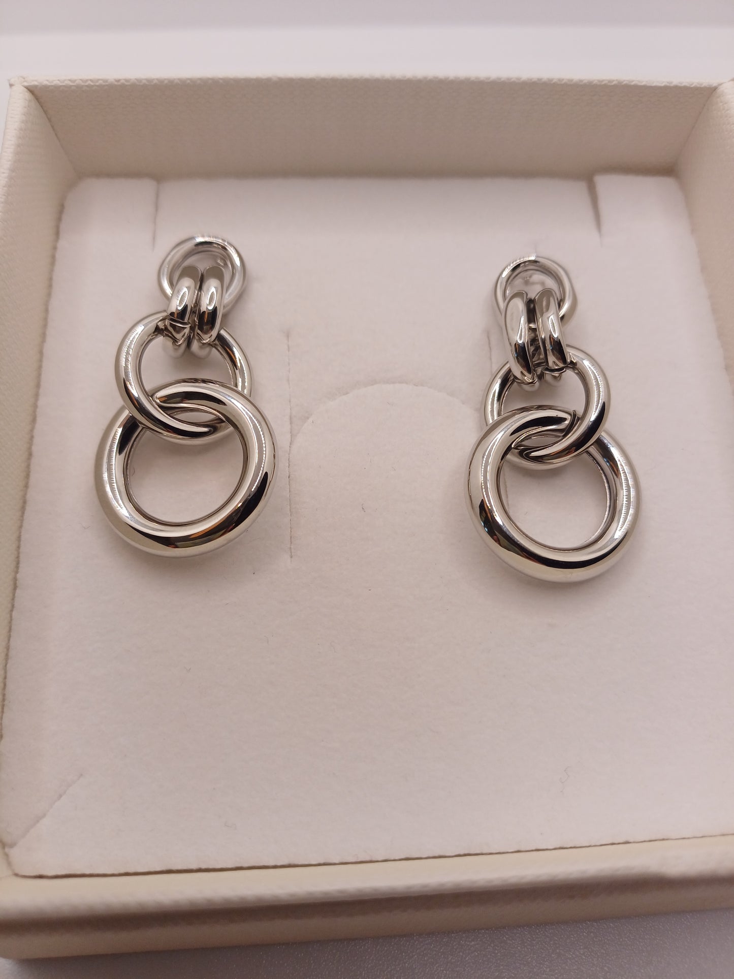 Orecchini catena silver